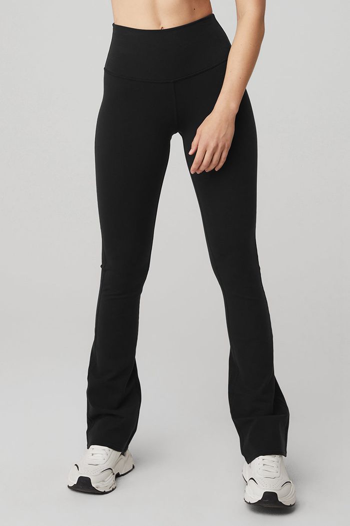 Alo Yoga Airbrush High-Midja Bootcut Leggings Dam Svarta | 0952743-CD