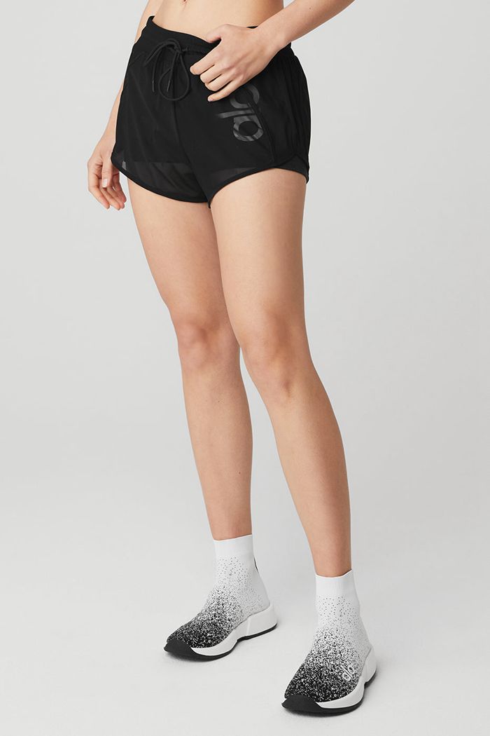 Alo Yoga Ambience Short Dam Svarta | 3614872-YN