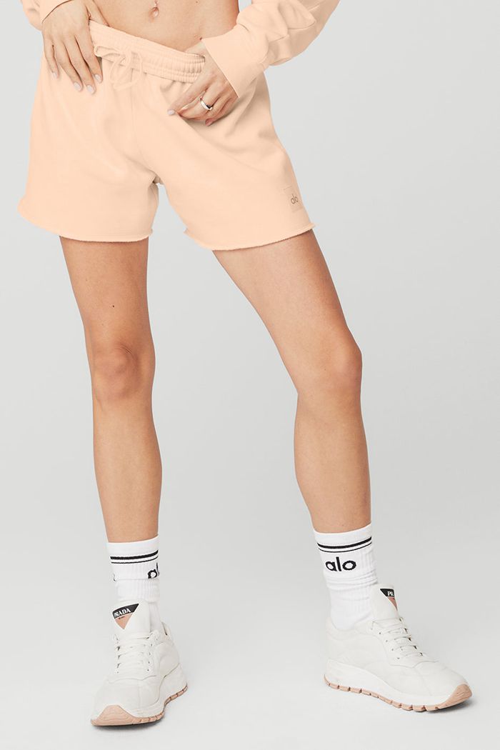 Alo Yoga Gym Short Dam Beige | 1432076-ZM