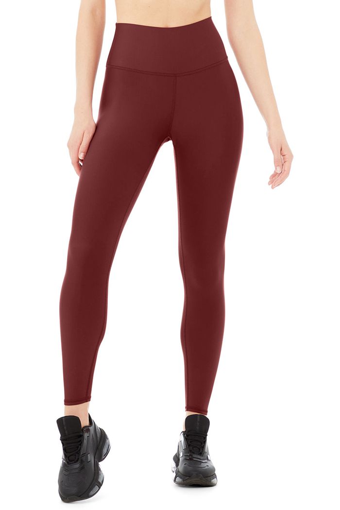 Alo Yoga High-Midja Airlift Leggings Dam Röda | 3027958-GK