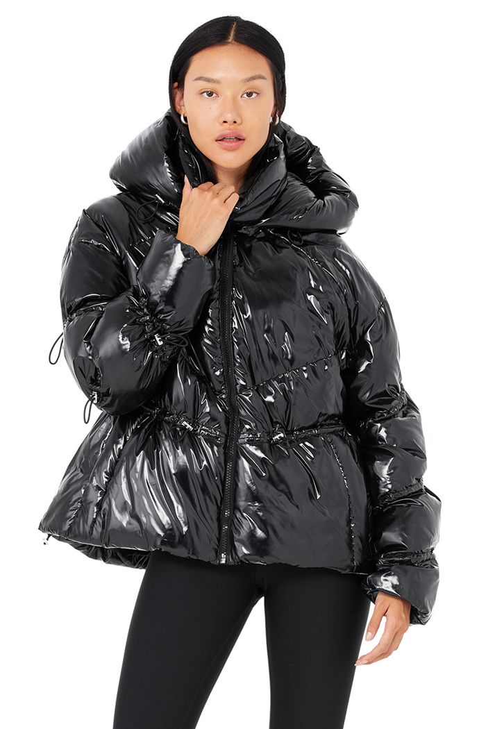 Alo Yoga Stunner Puffer Jacka Dam Svarta | 5310692-SK