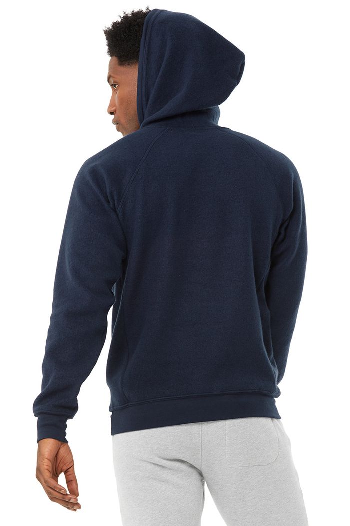 Alo Yoga The Triumph Hoodie Herr Marinblå | 7129068-HP