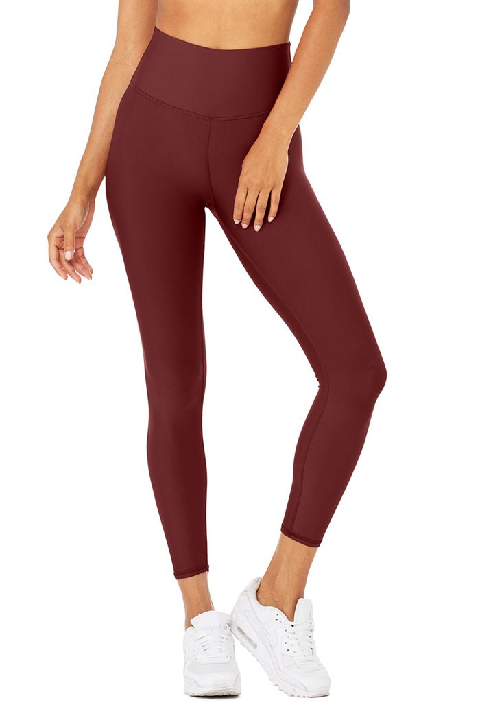 Alo Yoga 7/8 High-Midja Airlift Leggings Dam Röda | 5867210-VK