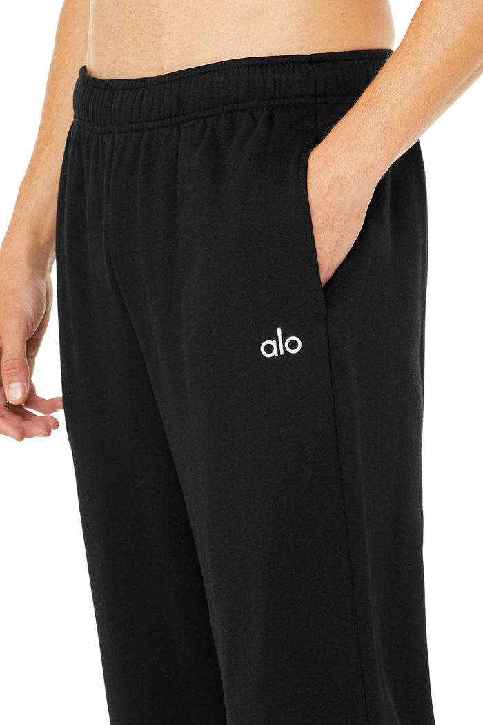 Alo Yoga Accolade Straight Leg Sweat Byxor Herr Svarta | 4532691-YZ