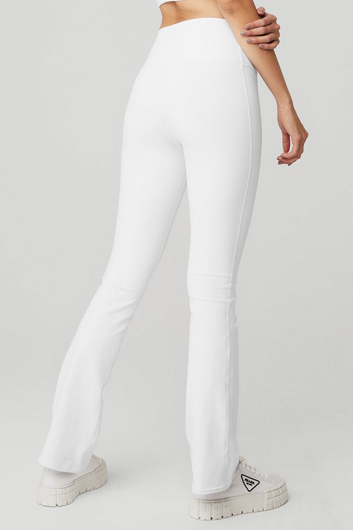 Alo Yoga Airbrush High-Midja 7/8 Bootcut Leggings Dam Vita | 1572064-KD