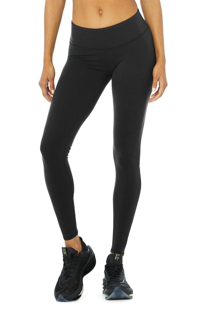 Alo Yoga Airbrush Leggings Dam Svarta | 6925431-BO