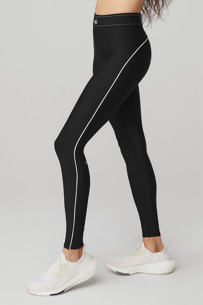 Alo Yoga Airlift High-Midja Suit Up Leggings Dam Svarta | 0156893-HF