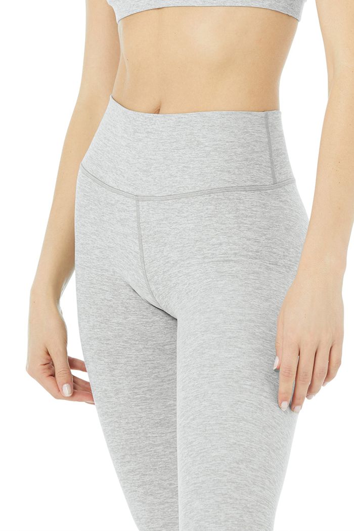 Alo Yoga Alosoft High-Midja 7/8 Highlight Leggings Dam Grå | 8916250-FR