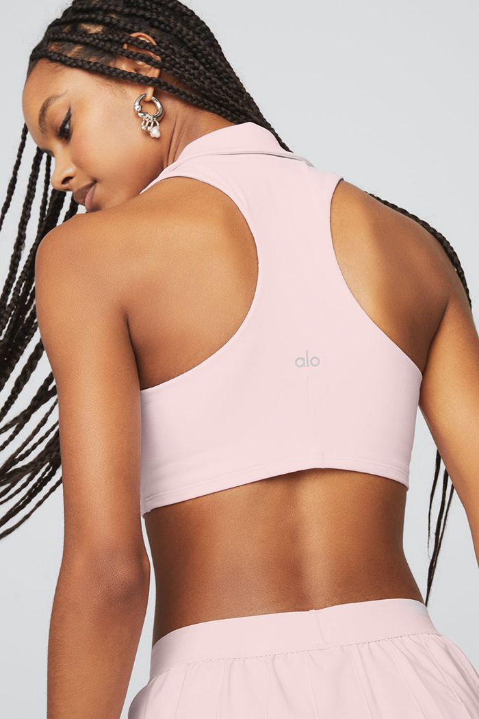 Alo Yoga Charmed Collar BH Dam Rosa | 5930281-DK