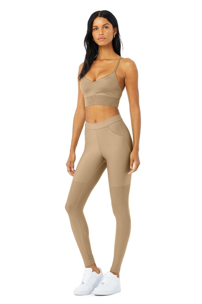 Alo Yoga High-Midja 4 Pocket Utility Leggings Dam Bruna | 2951034-SD