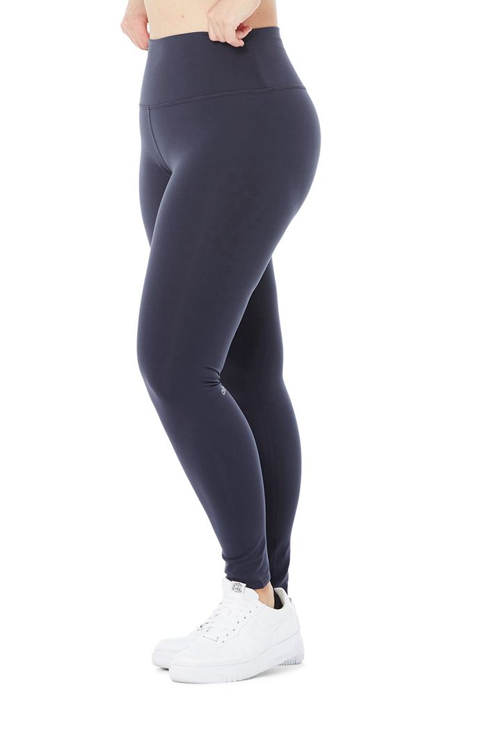 Alo Yoga High-Midja Airbrush Leggings Dam Svarta | 7428561-ML