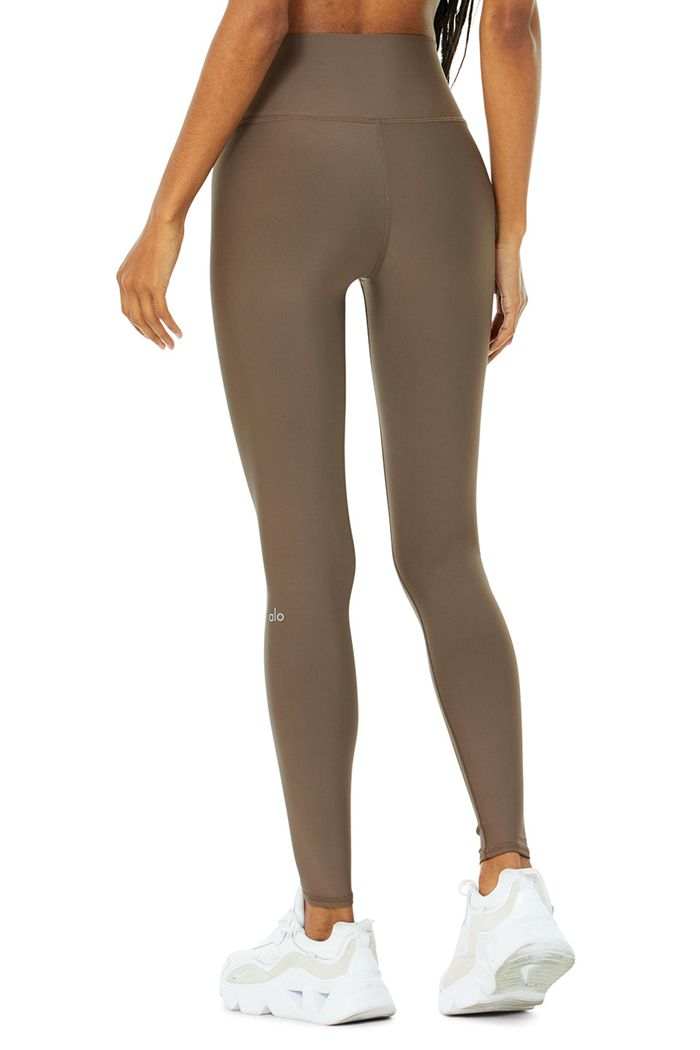 Alo Yoga High-Midja Airlift Leggings Dam Bruna | 6584012-XT