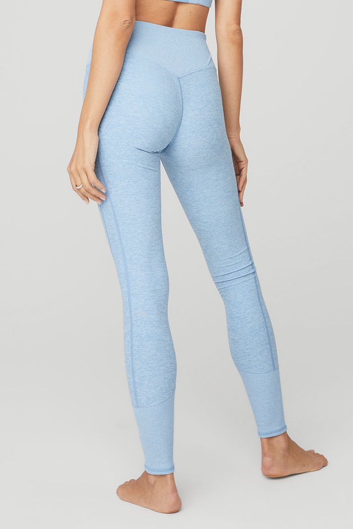 Alo Yoga High-Midja Alosoft Lounge Leggings Dam Blå | 9408152-JM