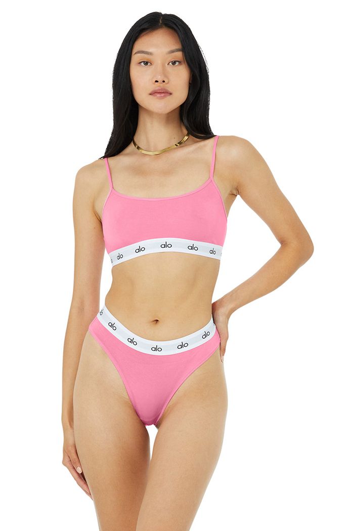 Alo Yoga Icon Cami BH Dam Rosa | 1652493-AM