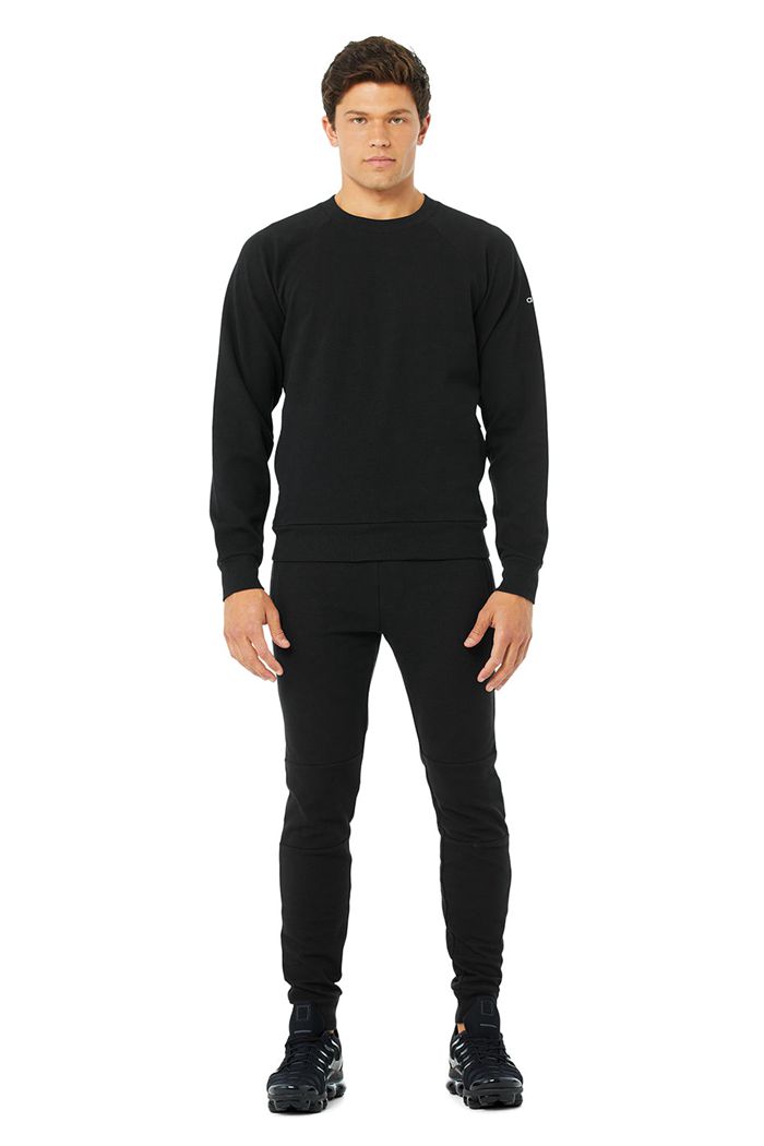 Alo Yoga Impel Sweatshirt Long Sleeve Herr Svarta | 4983170-DR