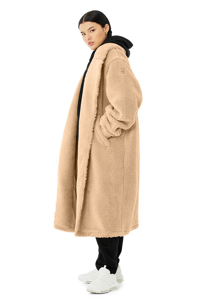 Alo Yoga Oversized Sherpa Trench Coat Dam Bruna | 7126085-PE