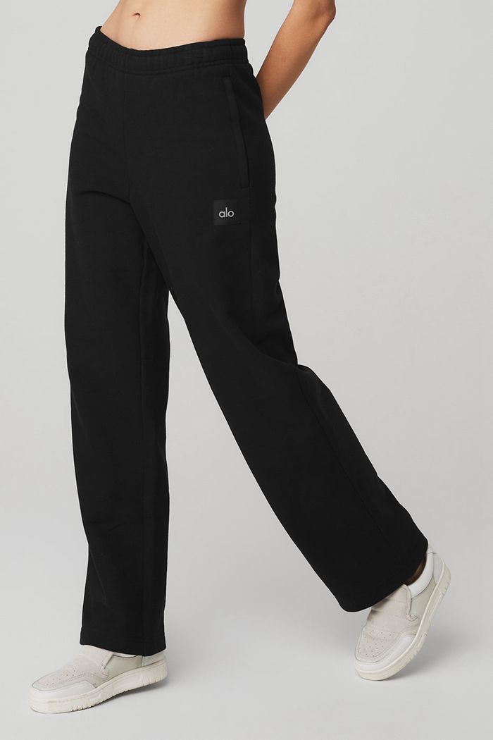 Alo Yoga Renown Sweat Byxor Dam Svarta | 2685493-RB