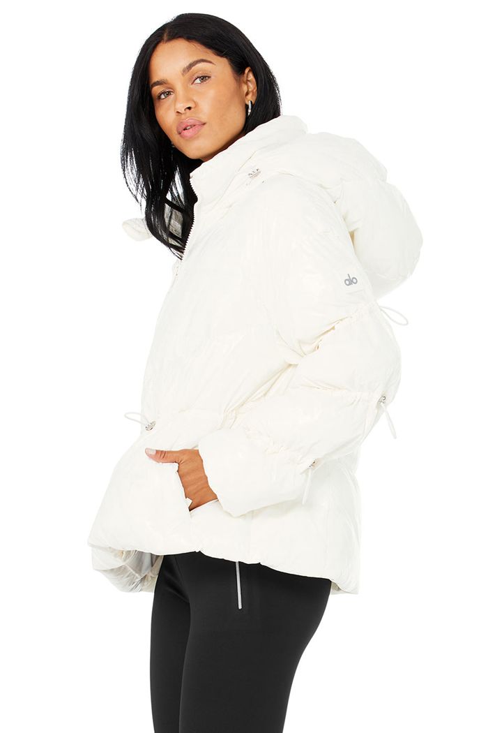 Alo Yoga Stunner Puffer Jacka Dam Vita | 5372680-OG