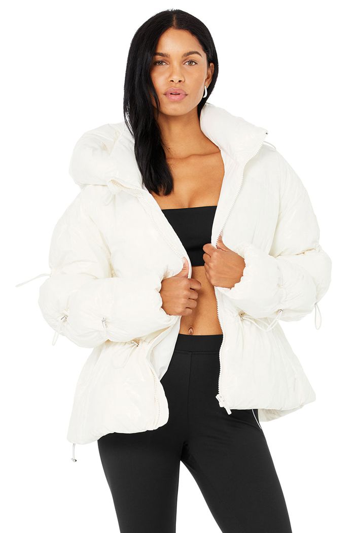 Alo Yoga Stunner Puffer Jacka Dam Vita | 5372680-OG