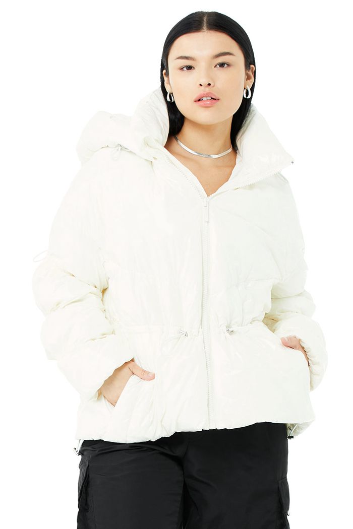 Alo Yoga Stunner Puffer Jacka Dam Vita | 5372680-OG